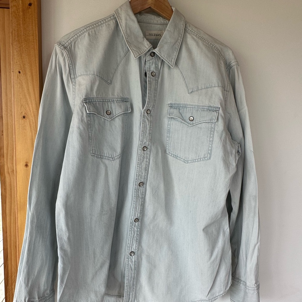Tecovas Light Blue Denim Shirt